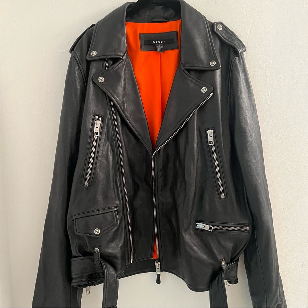 KSUBI leather jacket